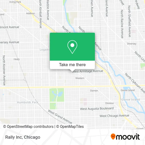 Rally Inc map