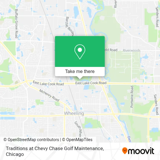 Traditions at Chevy Chase Golf Maintenance map