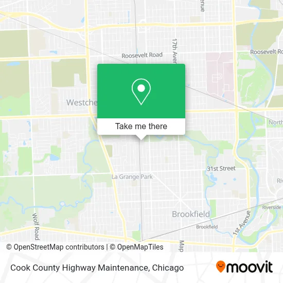 Cook County Highway Maintenance map