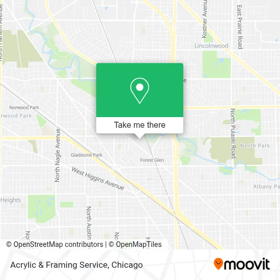 Acrylic & Framing Service map