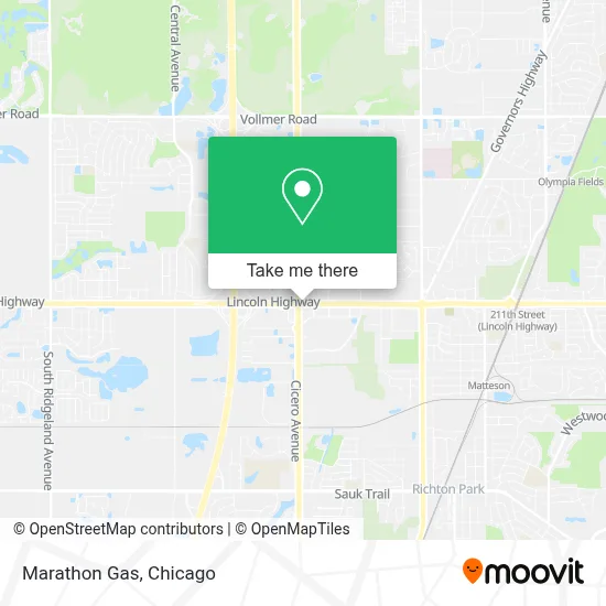 Marathon Gas map