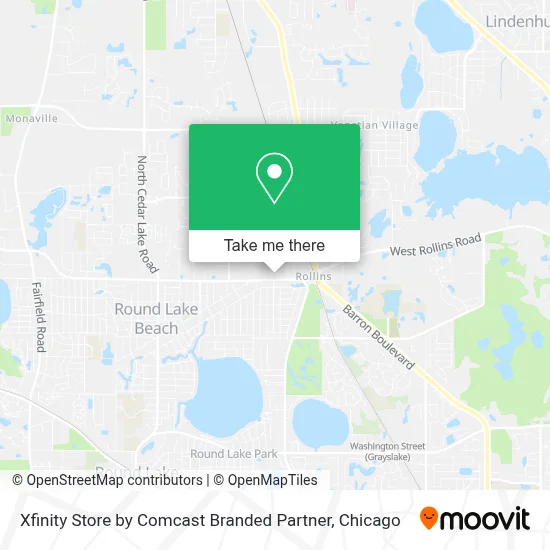 Xfinity Store by Comcast Branded Partner map