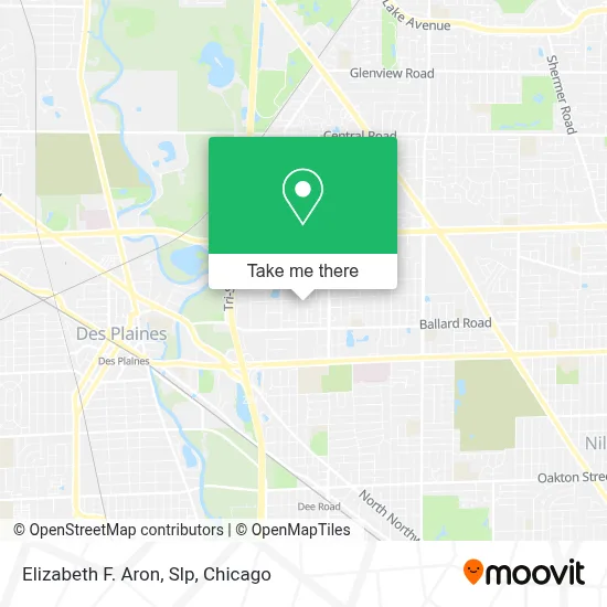 Elizabeth F. Aron, Slp map