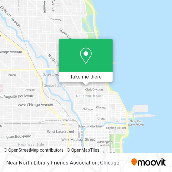 Near North Library Friends Association map