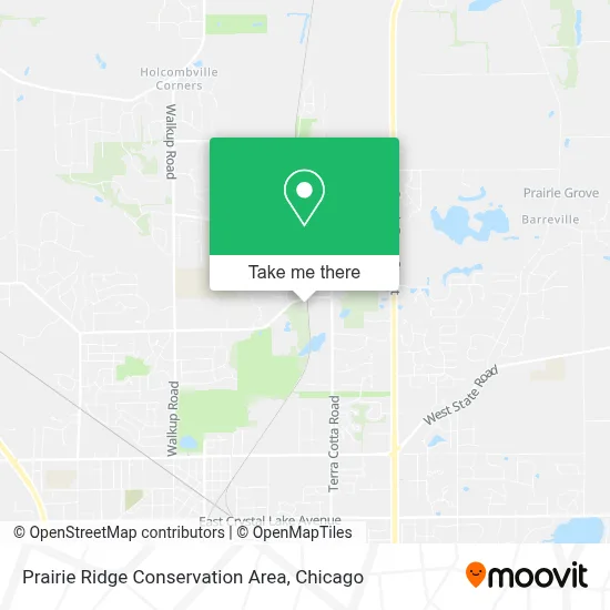 Prairie Ridge Conservation Area map