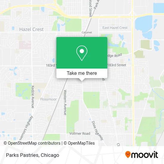 Parks Pastries map