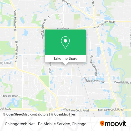 Chicagotech.Net - Pc Mobile Service map