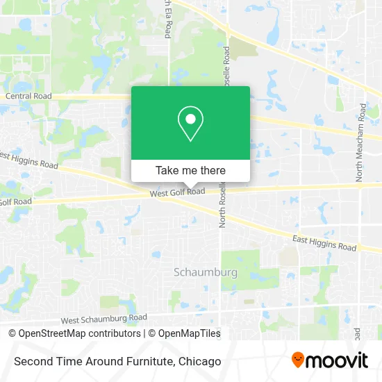 Second Time Around Furnitute map