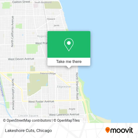 Lakeshore Cuts map
