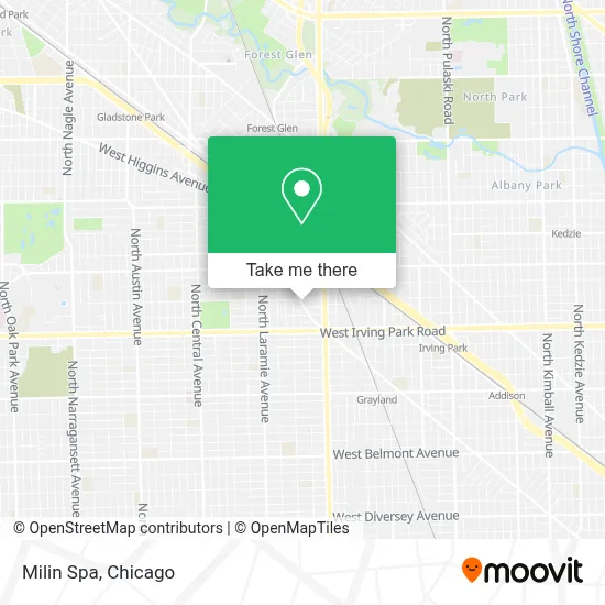 Milin Spa map