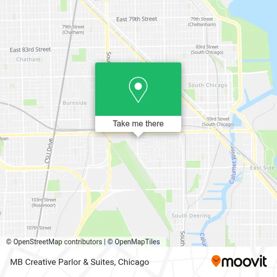 MB Creative Parlor & Suites map