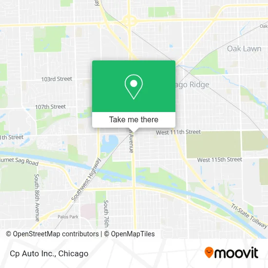 Cp Auto Inc. map