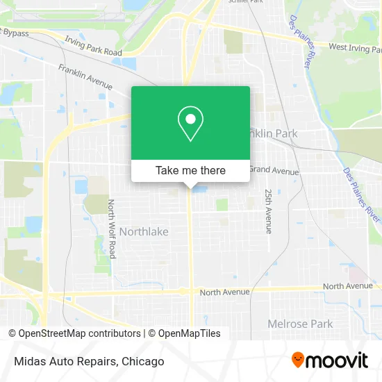 Midas Auto Repairs map