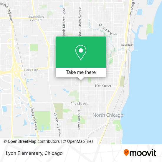 Lyon Elementary map
