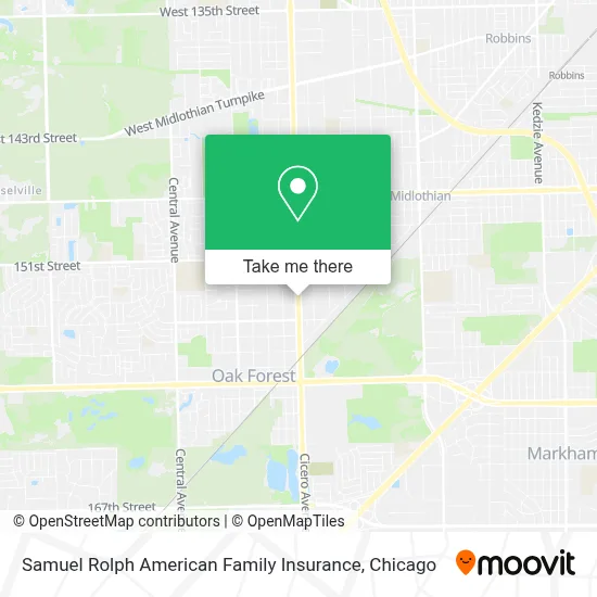 Samuel Rolph American Family Insurance map