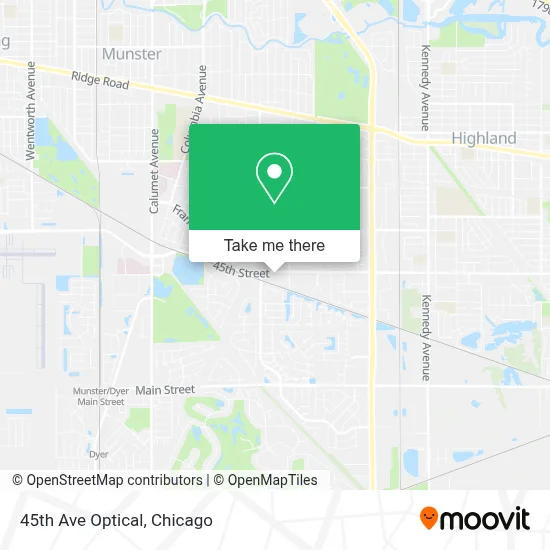 45th Ave Optical map