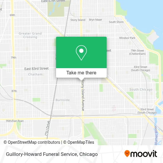 Guillory-Howard Funeral Service map