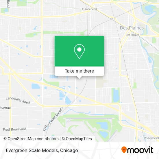 Evergreen Scale Models map