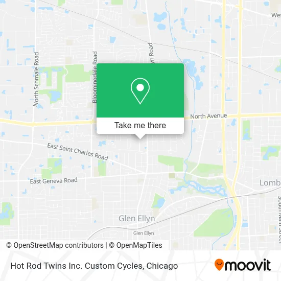 Hot Rod Twins Inc. Custom Cycles map