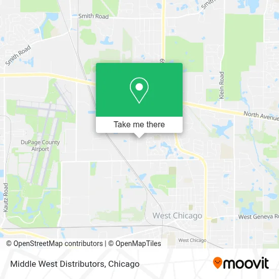 Middle West Distributors map