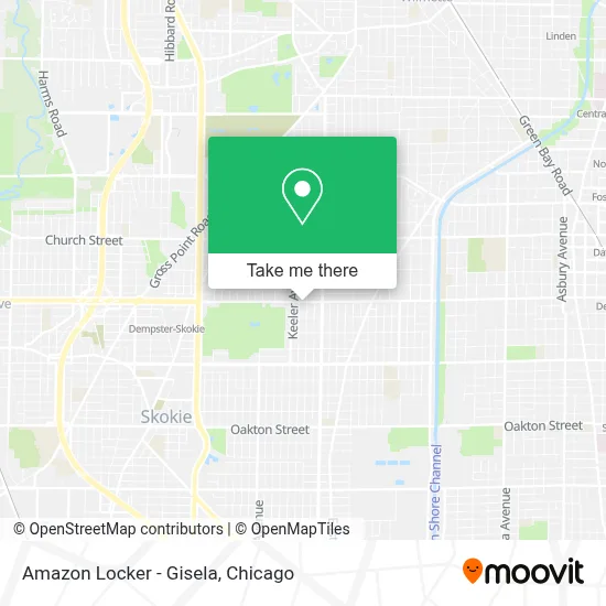 Amazon Locker - Gisela map