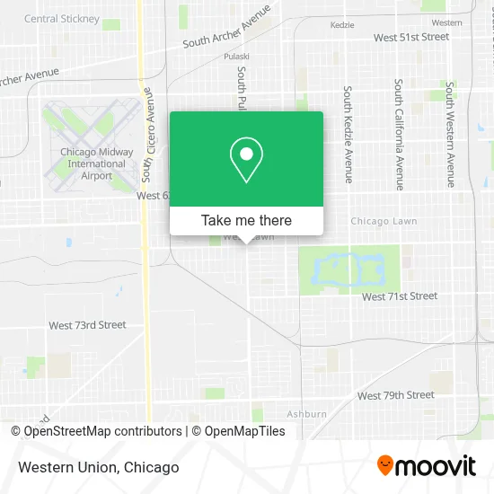 Western Union map