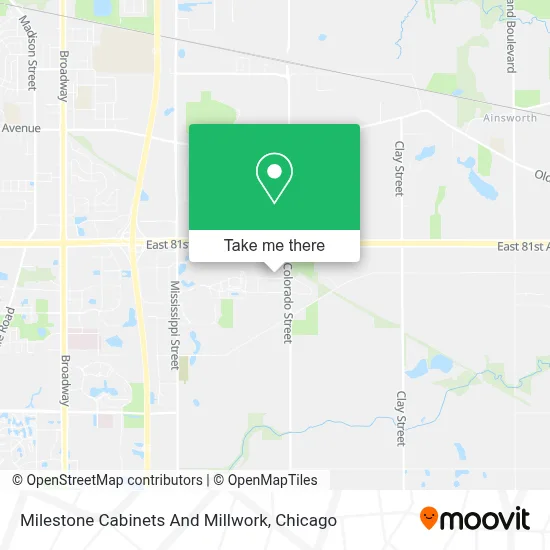 Milestone Cabinets And Millwork map