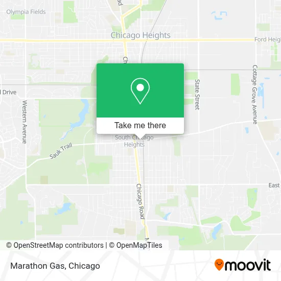 Marathon Gas map