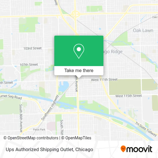 Ups Authorized Shipping Outlet map