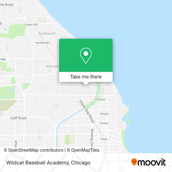 Wildcat Baseball Academy map