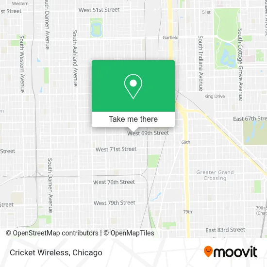 Cricket Wireless map