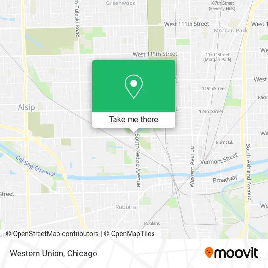 Western Union map