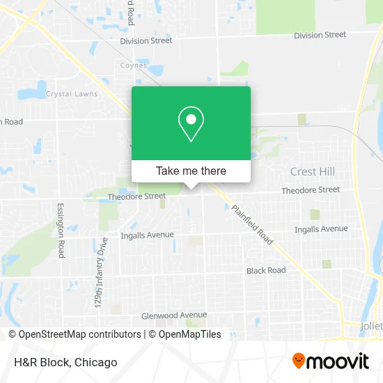 H&R Block map