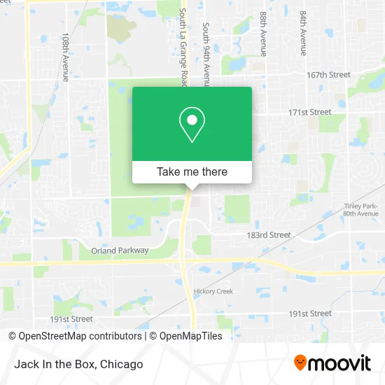 Jack In the Box map