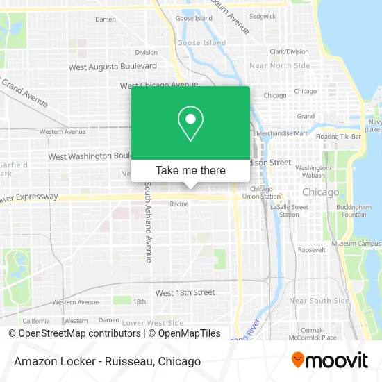 Amazon Locker - Ruisseau map