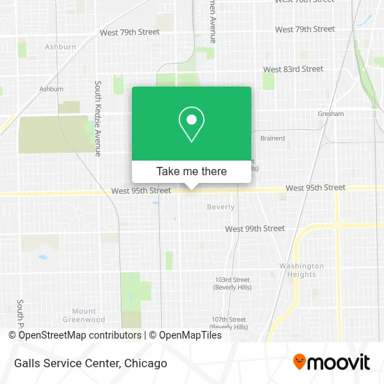 Galls Service Center map