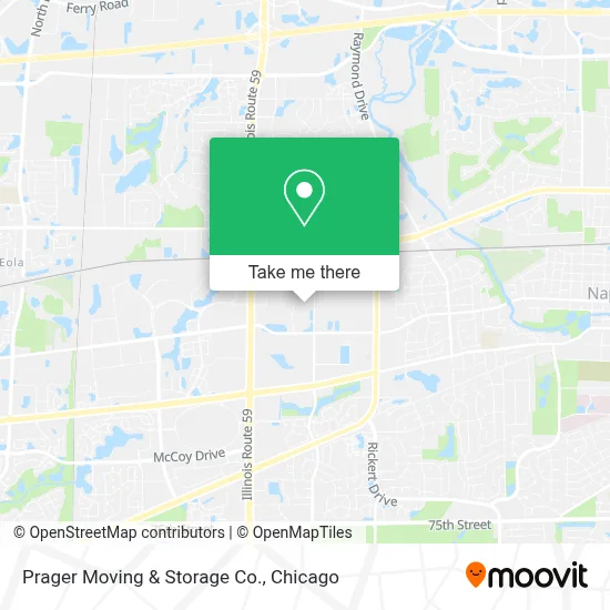 Prager Moving & Storage Co. map