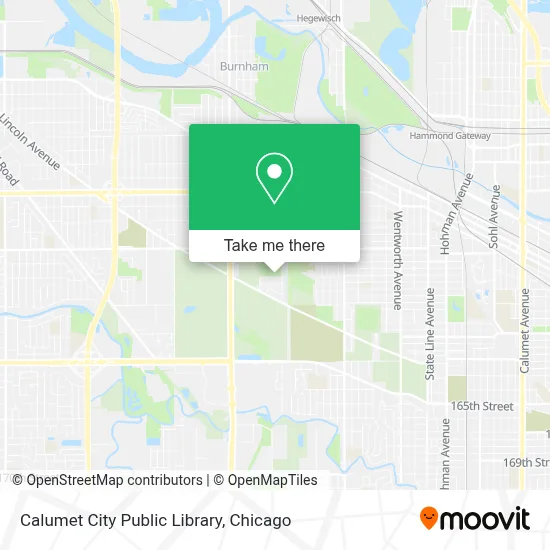 Calumet City Public Library map