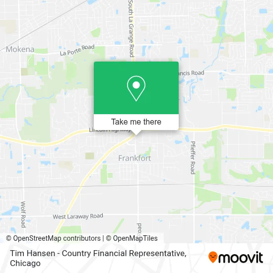 Tim Hansen - Country Financial Representative map