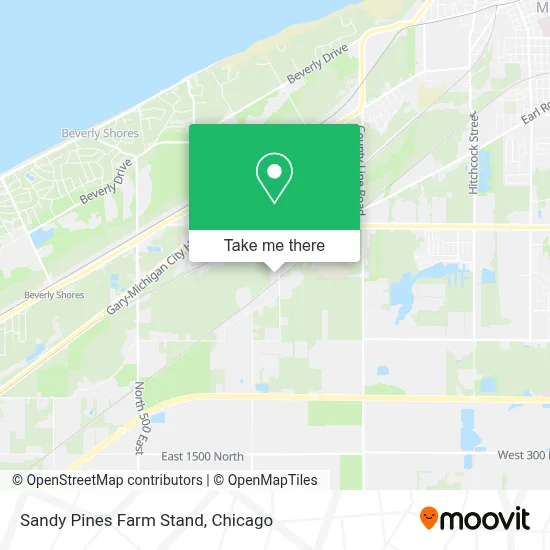 Sandy Pines Farm Stand map