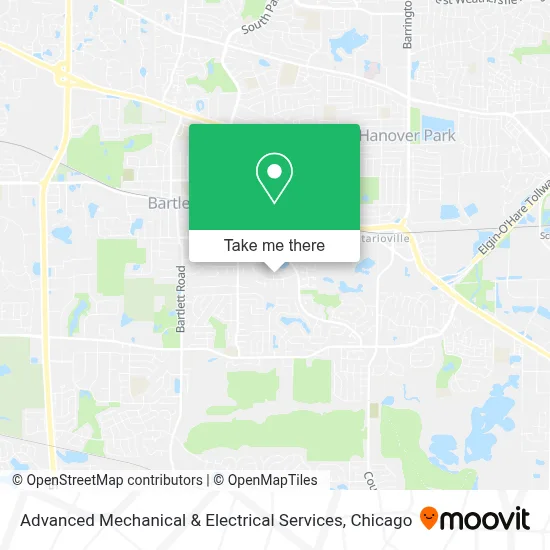 Advanced Mechanical & Electrical Services map