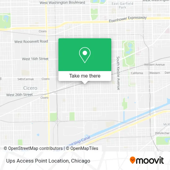 Ups Access Point Location map
