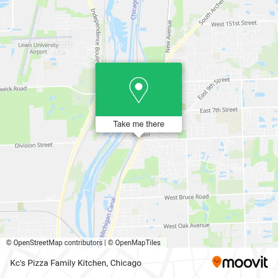 Kc's Pizza Family Kitchen map