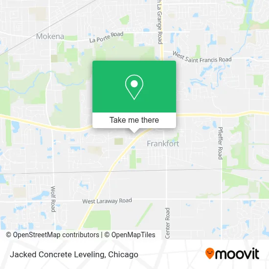 Jacked Concrete Leveling map