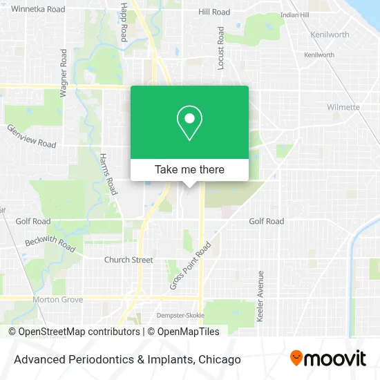 Advanced Periodontics & Implants map