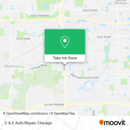C & E Auto Repair map