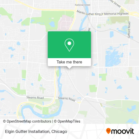 Elgin Gutter Installation map