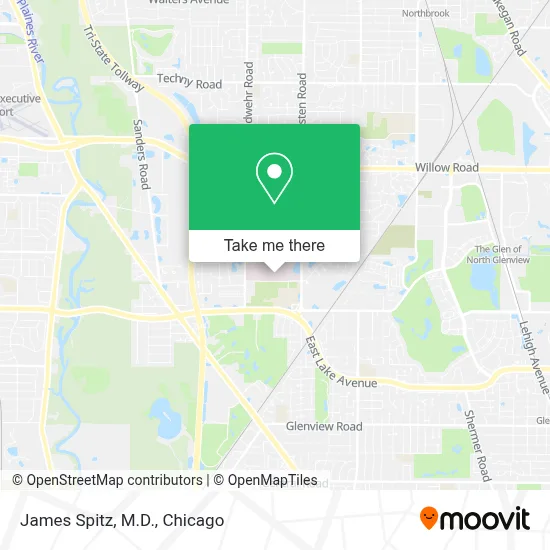 James Spitz, M.D. map
