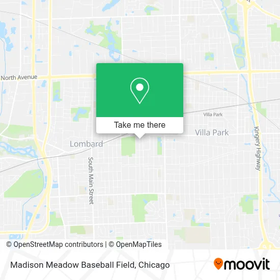 Madison Meadow Baseball Field map