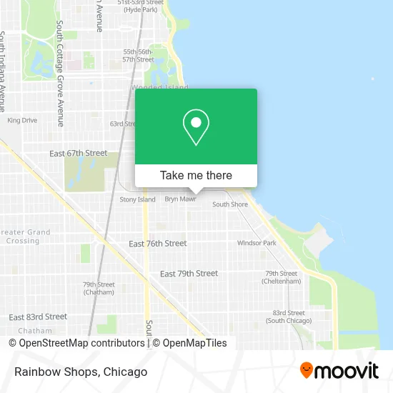 Rainbow Shops map